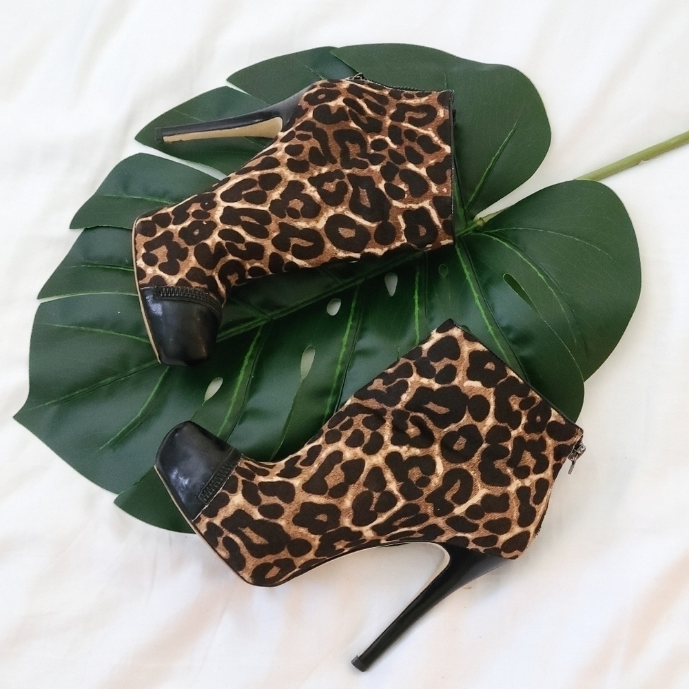 Michael Michael Kors animal print booties mob Wife